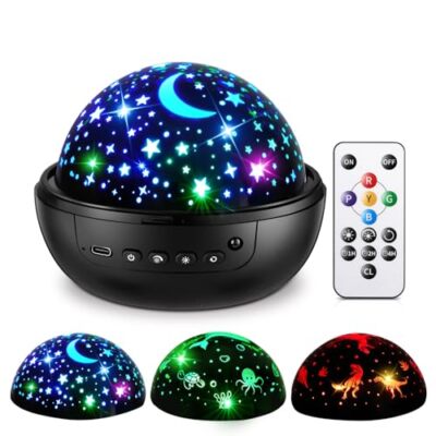 Proyector Luz Nocturna Para Niños Luces Estrellas De Techo Con Control Remoto