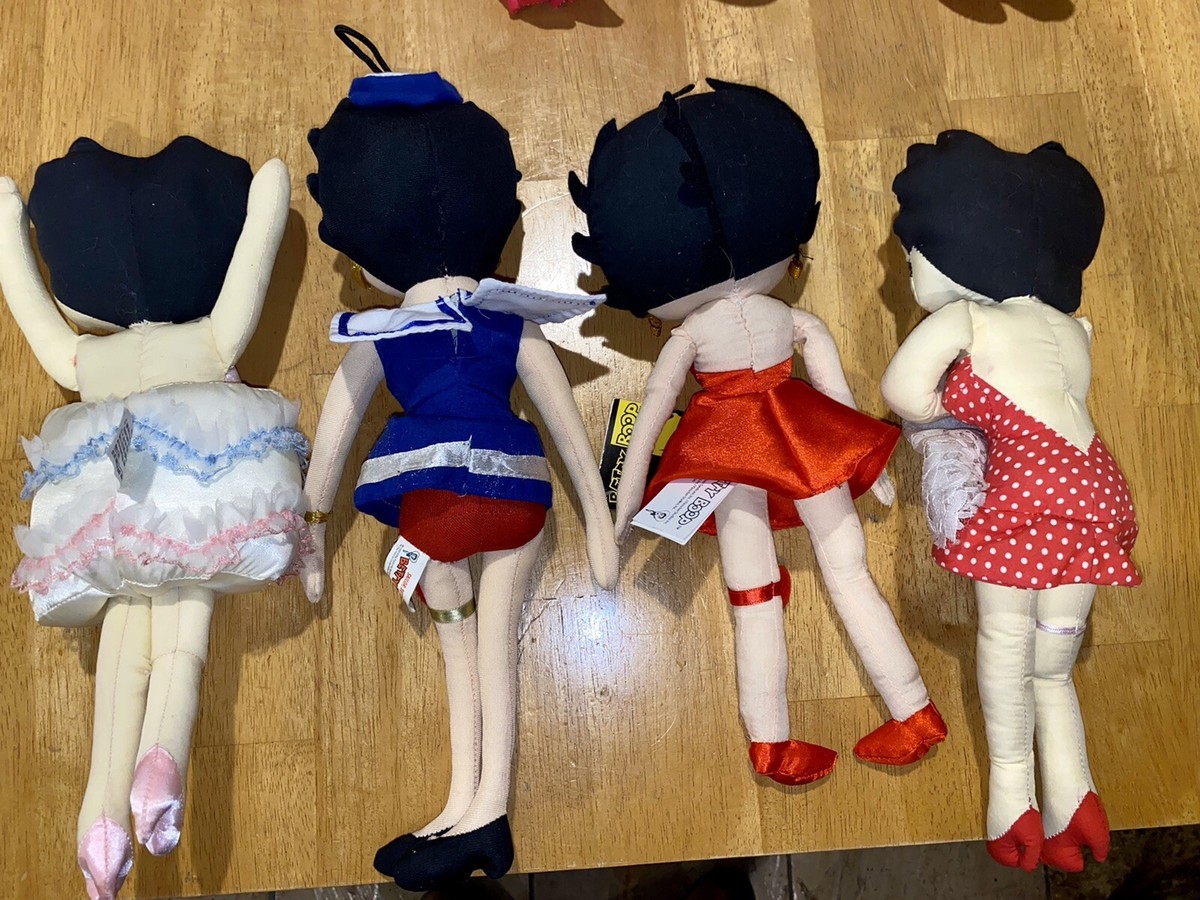8 Lot of Eight Collectors Betty Boop Plush Dolls Some W