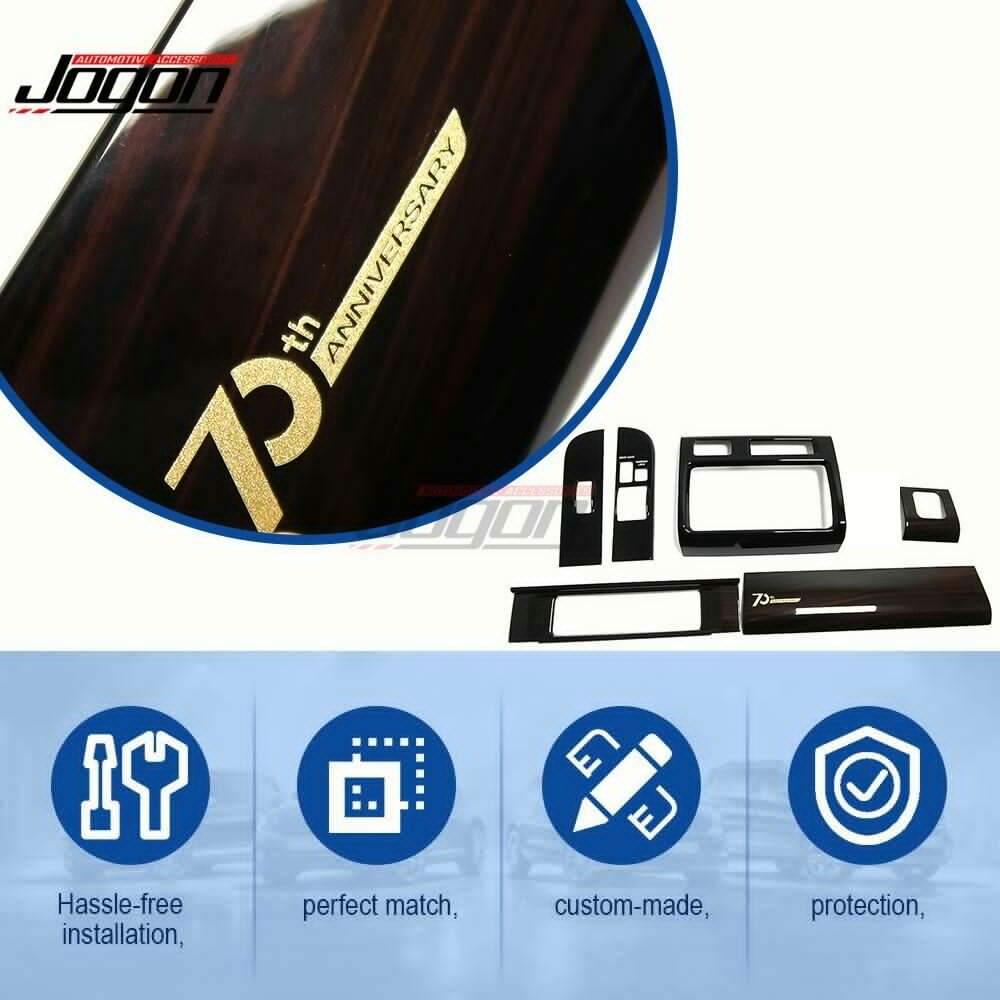 Wood Grain Interior Dash Trim Kit For Toyota Land Cruiser 70