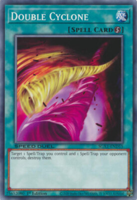 #ad #ad Yugioh Double Cyclone SGX1 END15 Common 1st Edition Near Mint English $3.82