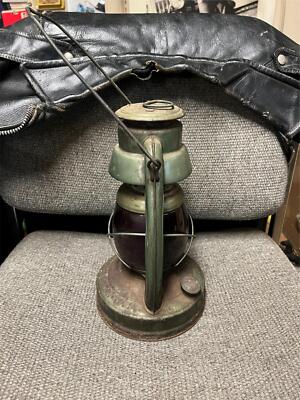 vtg Embury Little Air Pilot kerosene railroad lantern Warsaw NY
