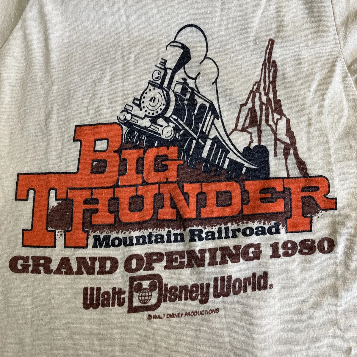 ORIGINAL VTG 1980 WDW GRAND OPENING OF BIG THUNDER MOUNTAIN