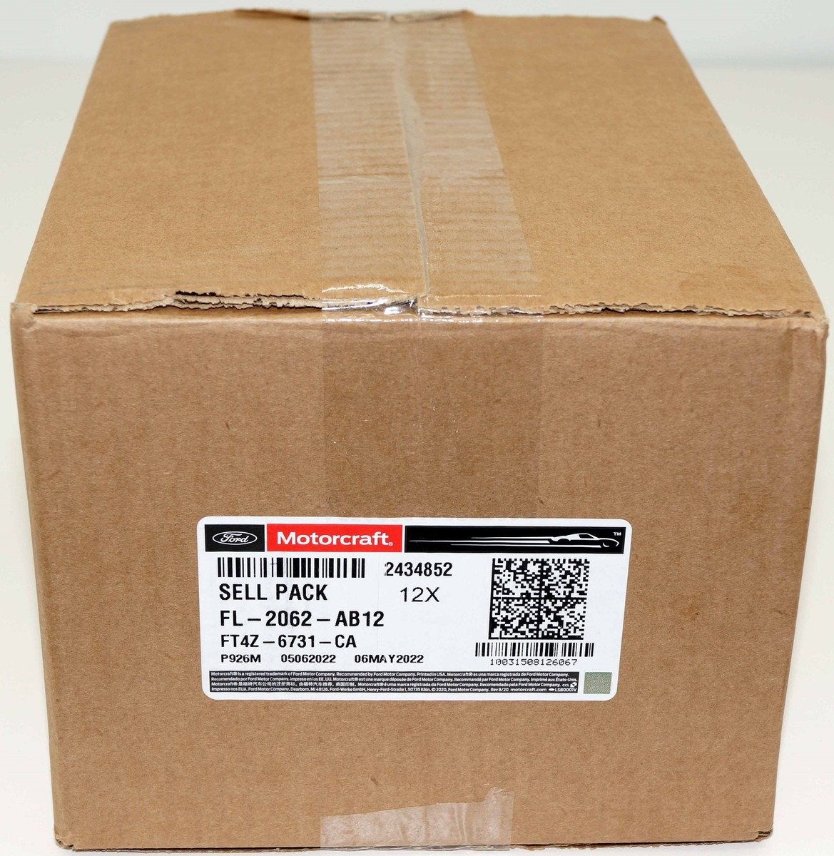 Set of 12 Genuine OEM FL2062A Ford Engine Oil Filters Motorcraft