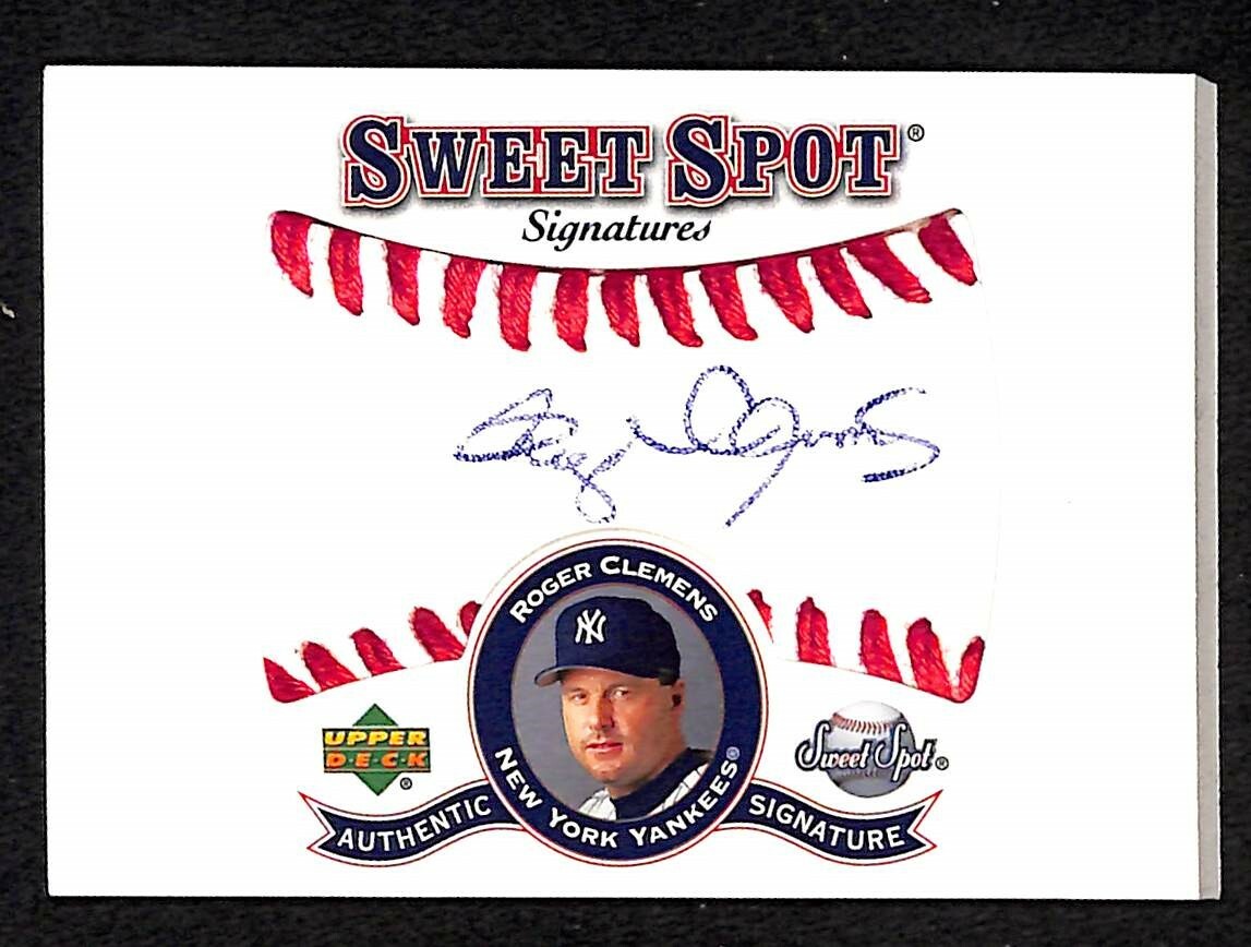 Roger Clemens 2001 Upper Deck Sweet Spot Signatures #S-RC Auto 