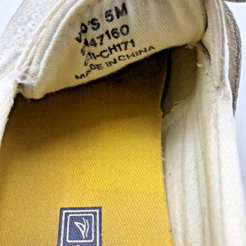 Sperry Top Sider 9447160 Women Ivory Sequin Boat Shoe Size 5M Pre Owned - Picture 3 of 12