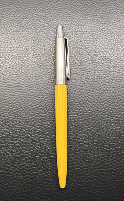 First Year Parker Jotter Mustard Yellow Pen | Ribbed Nylon Barrel