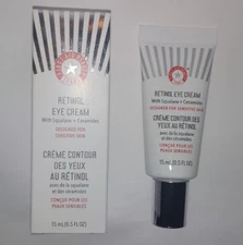 First Aid Beauty FAB Retinol Eye Cream Squalane Ceramides - New in Box