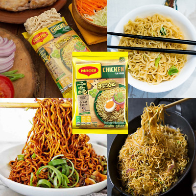 Instant Noodles Chicken Flavor and vegetable sachet with Maggi Noodles Delicious