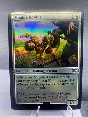 MTG Nimble Hobbit (23/479) The Lord of the Rings Tales of Middle-earth NM FOIL