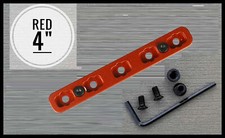 US Seller 4 Inch Red Anodized K To M Rail Section Converter Adapter Rail