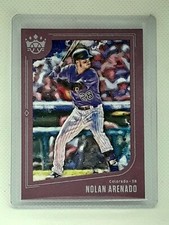 Nolan Arenado 2019 Diamond Kings Baseball - PLUM FRAME #107 - Colorado Rockies