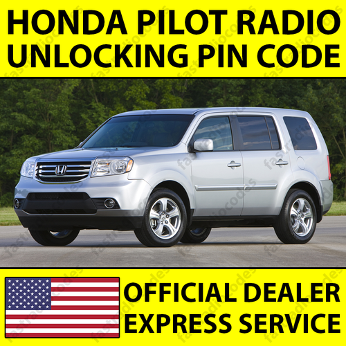 ✅HONDA PILOT CAR RADIO NAVI ANTI-THEFT UNLOCKING PIN CODE FAST & RELIABLE✅ - Picture 1 of 8