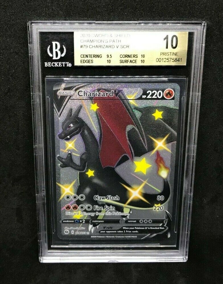 Pokemon Champion's Path Charizard V 79/73 Secret Rare Shiny Pokemon Champion's Path Charizard V 79/73 Secret Rare Shiny