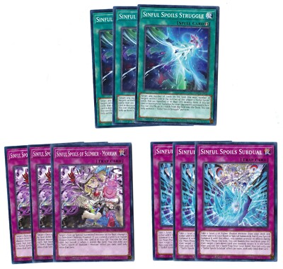 Yu-Gi-Oh! Legacy of Destruction Sinful Spoils Common Deck Core - 9 Card Set  NM | eBay
