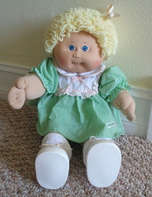 cabbage patch doll with teeth