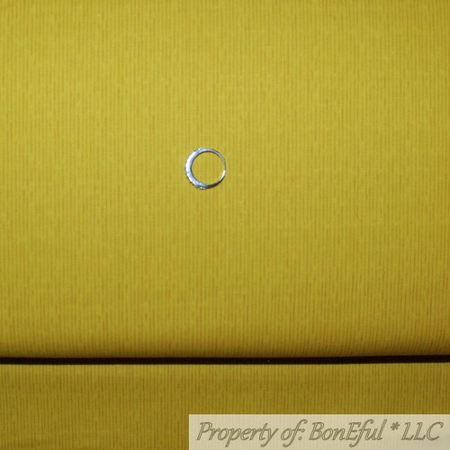 BonEful Fabric FQ Cotton Quilt Bright Yellow Sun Gold Tonal Stripe Blender Baby - Picture 9 of 14