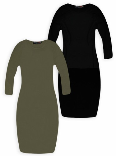 Girls Midi Dress New Kids Long Sleeved 