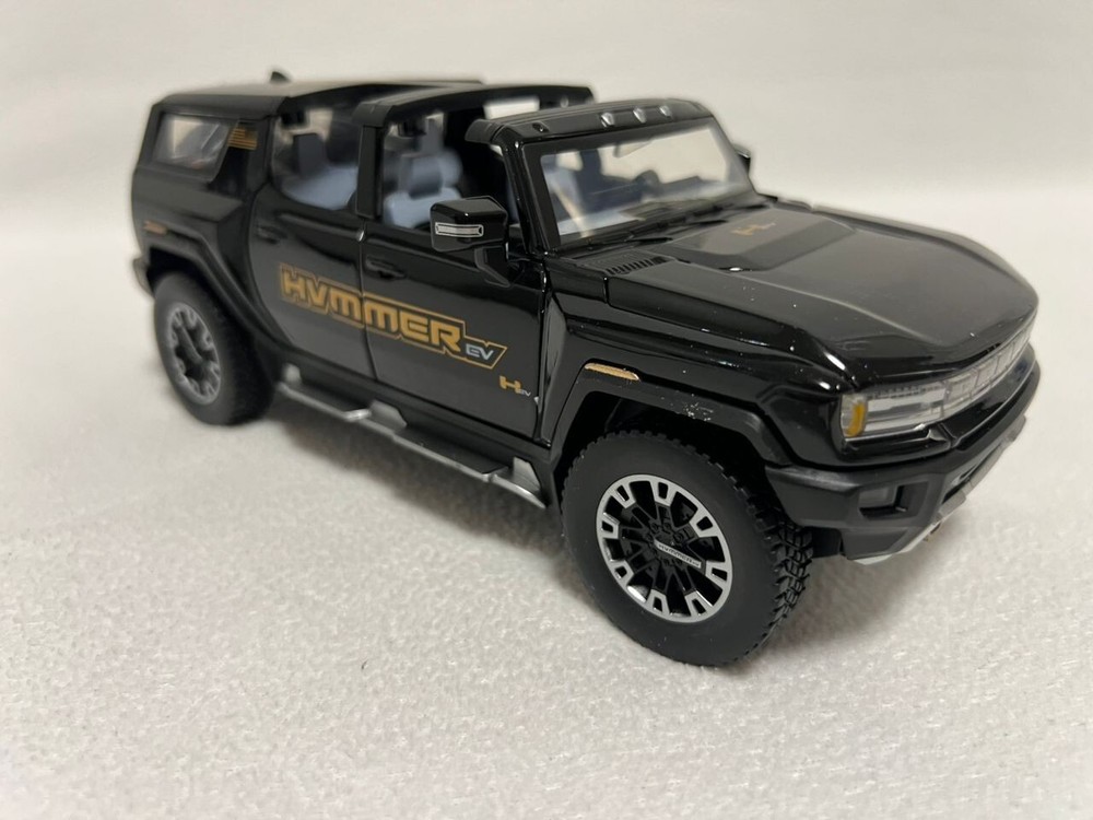 1:24 HUMMER EV Alloy Diecast Model Car with Sound and Light Features for Kids Toy Gift