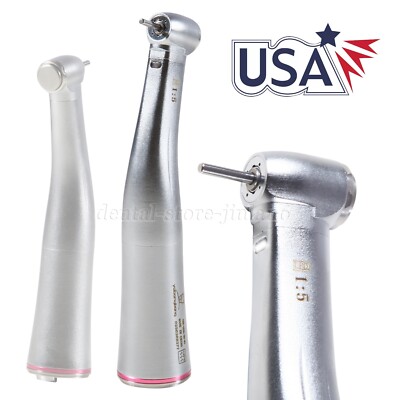 Dental 1:5 Increasing Handpiece LED Fiber Optic Contra Angle Standard Head