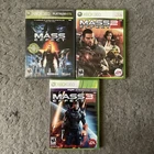 Mass Effect Trilogy 1 2 3 (Xbox 360) CIB Complete w/ Manuals - Tested