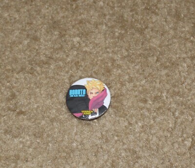 ANIME EXPO 2024 EXCLUSIVE VIZ SHONEN JUMP BORUTO TWO BLOC VORTEX BUTTON