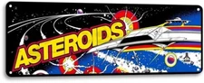 Asteroids Classic Atari Arcade Marquee Game Room Man Cave Decor Metal Tin Sign