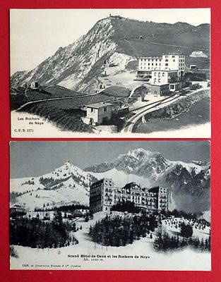 2 AK LES ROCHERS DE NAYE Schweiz um 1900 Grand Hotel   ( 5002
