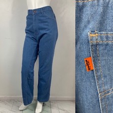 Vintage Levis Orange Tab Denim Blue Jeans Flare High Rise 36