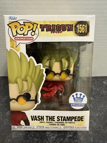 Funko Pop Animation Vash The Stampede #1561 Funko Exclusive W/ Pop Protector