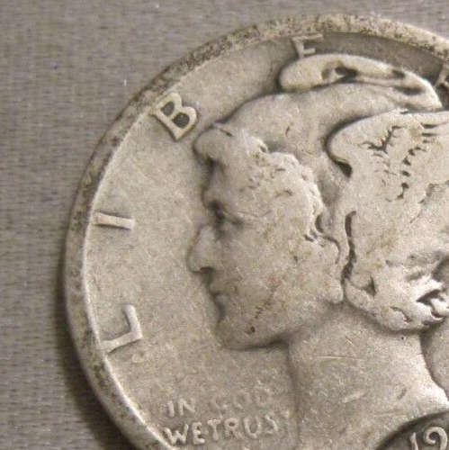 "GEBROCHENER NASENFEHLER" 1920ER JAHRE MERKUR GROSCHEN *** 90% SILBER *** 655 - Bild 1 von 7
