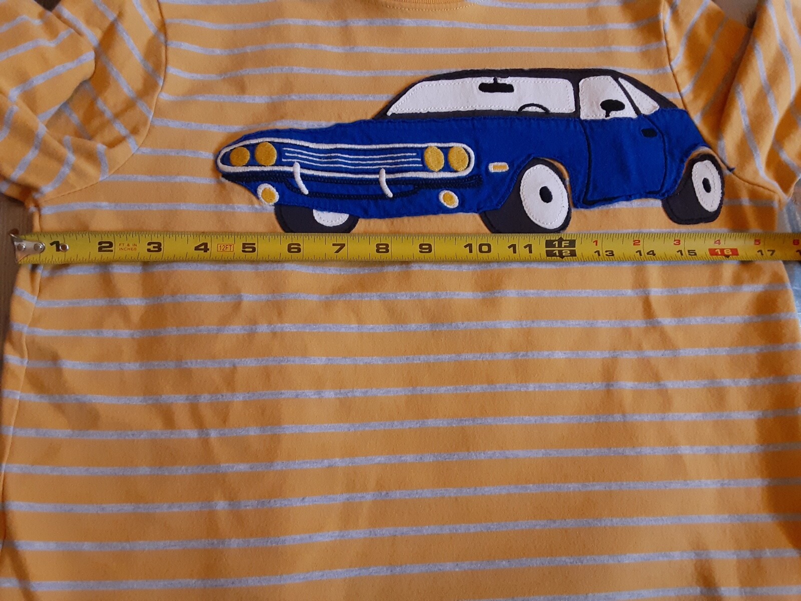 vintage CAR Graphic hanna andersson womens striped Shirt small image 7