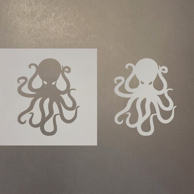 Octopus 2 Plastic Mylar Stencil Airbrush Painting Art Supplies
