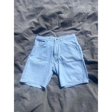 Vintage Wrangler Super Light Wash Y2K Dad Jorts Size 33 Jean Short