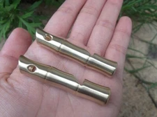 1PC Handmade Brass Whistle Outdoor Survival High Decibel Whistle EDC Keychain
