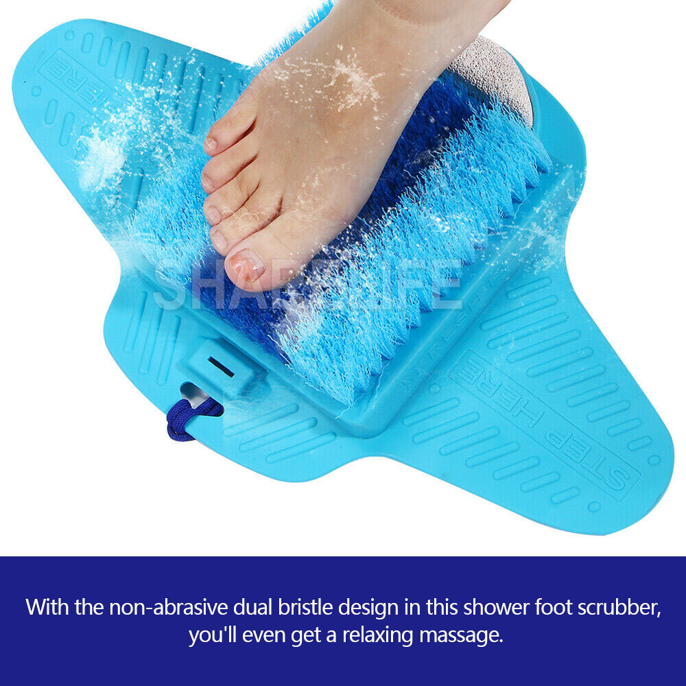Nonslip Foot Cleaner Scrubber Massager Shower Feet Washer Bath