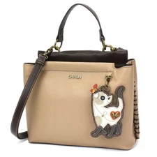 CHALA Charming Satchel SLIM CAT (Taupe) NWT