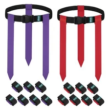 Flag Football Belts 14 Player Flag Football Set with 42 Flags for Kids Youth ...