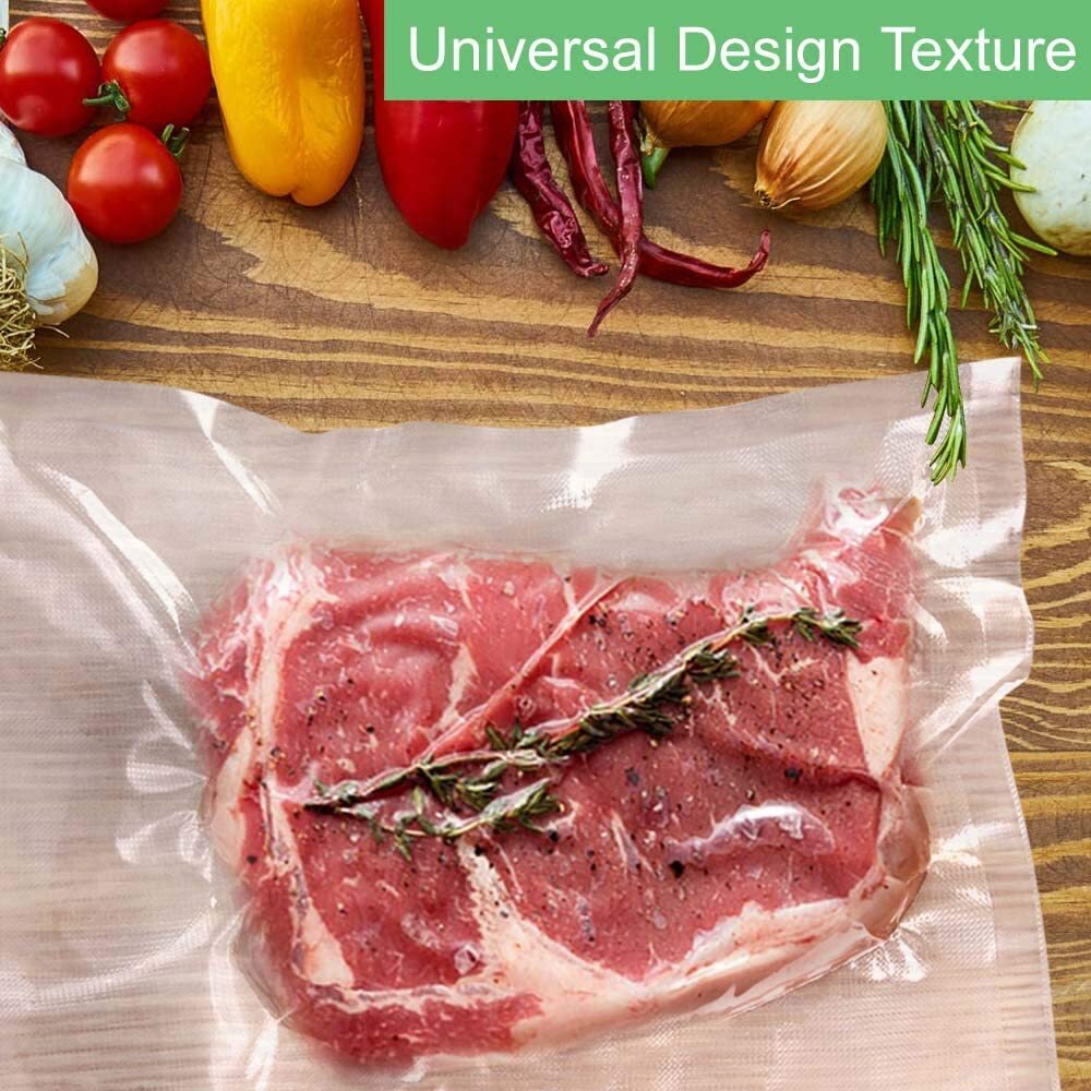 200 Quart Vacuum Sealer Bags - 8x12 Inches, 4 Mil Embossed, BPA Free Food Storage Bags
