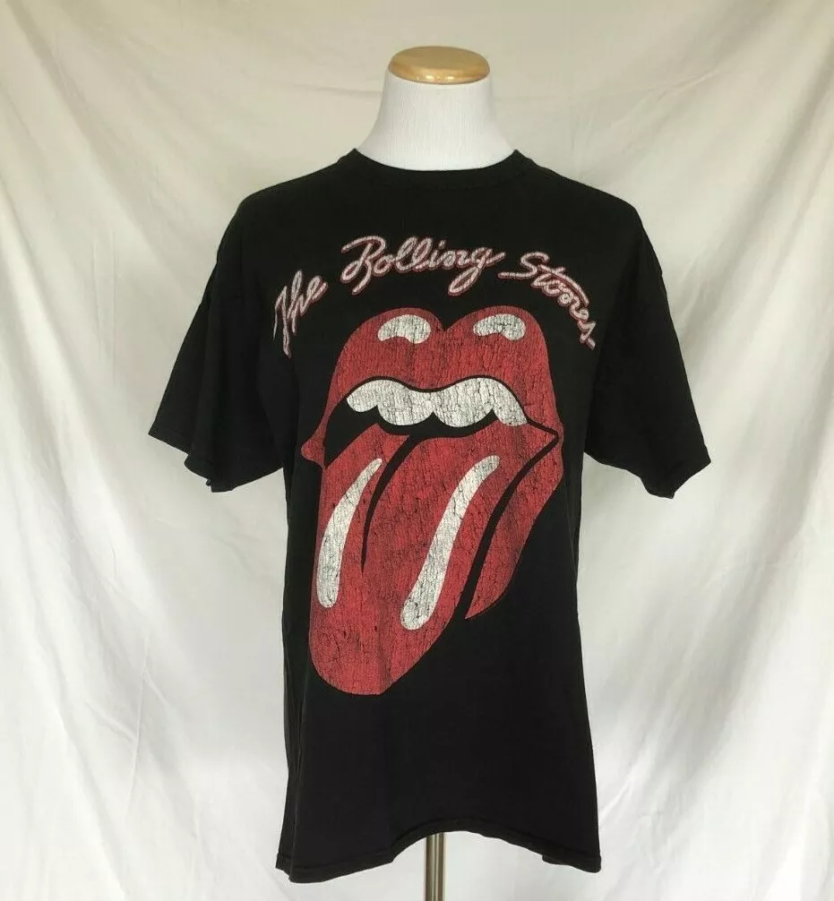 2011 2012 T-Shirt The Rolling Stones Distressed Tongue Official Merch Large  | eBay