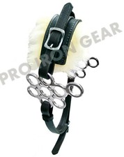 Hackamore Bitless Horse Bit English Western Adjustable Leather BLACK