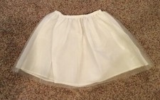 Girls MINI BODEN Tulle Skirt Pettiskirt Under Skirt Petticoat White 11 - 12 Y