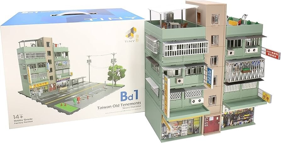 TINY City 1:64 Bd1 Taiwan Old Tenements Street Diorama Model | eBay