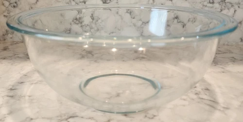 Pyrex 325 2.5 Qt - 2.3l Made In USA Clear Glass Nesting Bowl USED