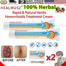 2PACK Hemorrhoids Remove Ointment Herbal Cream Relief Piles Pain Reduce Itching