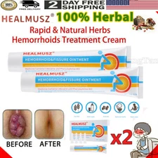 2~HEALMUSZ Hemorrhoid Cream, Hemorrhoid Treatment, Hemorrhoid & Fissure Ointment