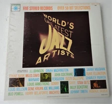 Vtg Unplayed 5 Lp Records Box Set World's Greatest Jazz Artists Roulette OJ5A
