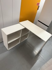 L-shaped Computer Desk Corner Table w/ 4 Storage Shelves Workstation Home Office