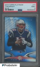 2014 Topps Platinum Blue #77 Tom Brady New England Patriots PSA 9 MINT