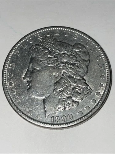 1890 Morgan Silver Dollar About Uncirculated