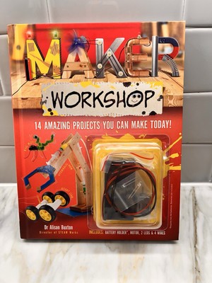 Kids- STEM Maker Workshop Book 14 Amazing Projects You Can Make Today!   NEW!